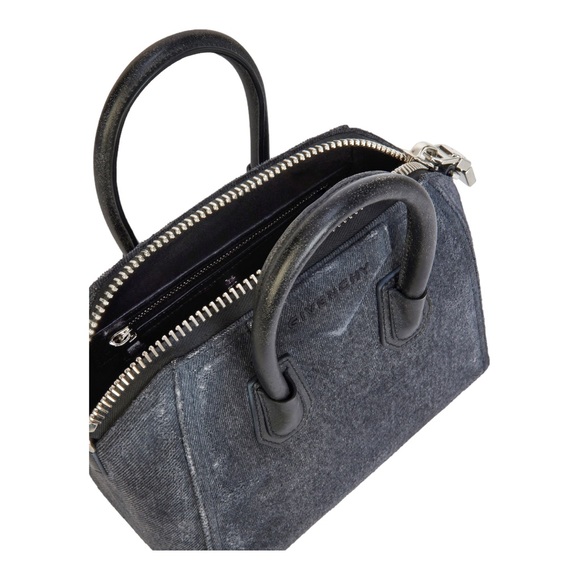 ๐ ๐ Givenchy Mini Antigona Top-Handle Bag in Washed Denim - Picture 7 of 11
